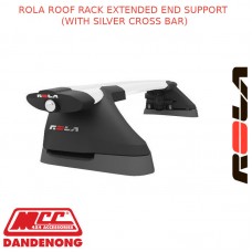 ROLA ROOF RACK SET FITS HOLDEN COLORADO - JUN 2012 - ON 4D UTE SILVER (EXTENDED)
